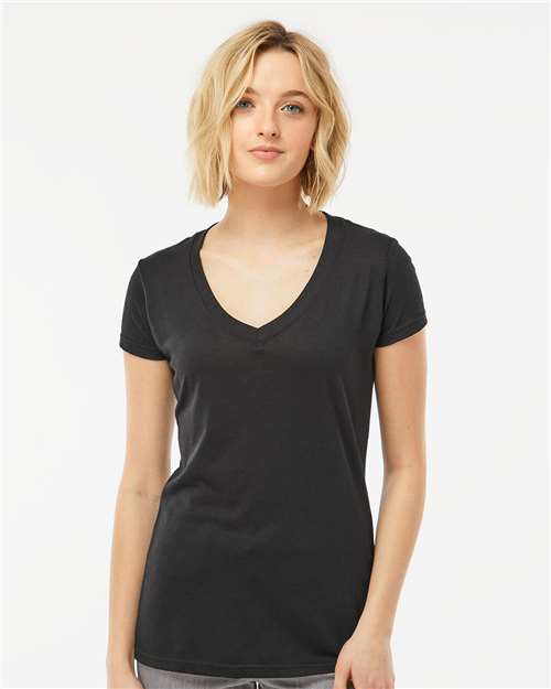 Women's Poly-Rich V-Neck T-Shirt