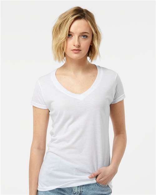 Women's Poly-Rich V-Neck T-Shirt