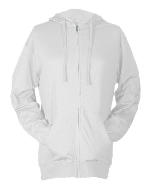 Beach Full-Zip Hooded Long Sleeve T-Shirt