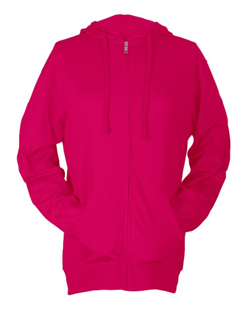 Beach Full-Zip Hooded Long Sleeve T-Shirt