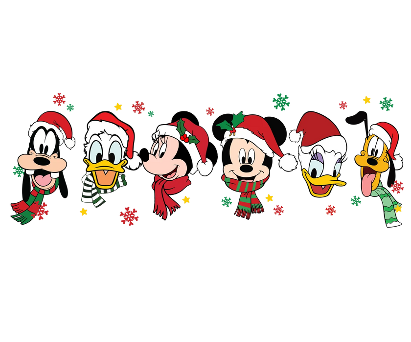 Christmas Cartoon DTF Transfer Ready to Press