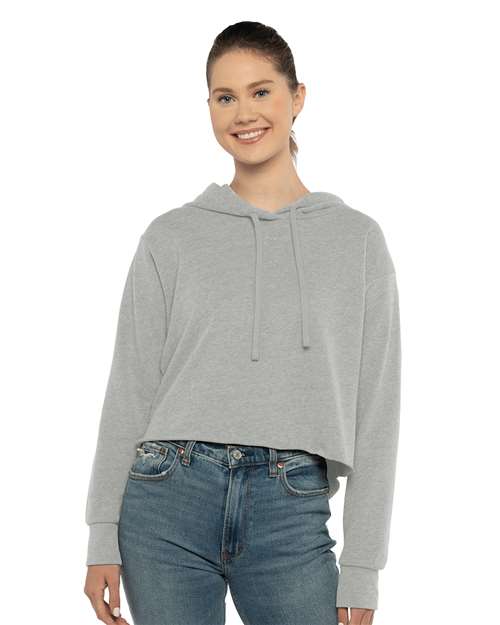 Women's Laguna Sueded Raw Edge Crop Hoodie