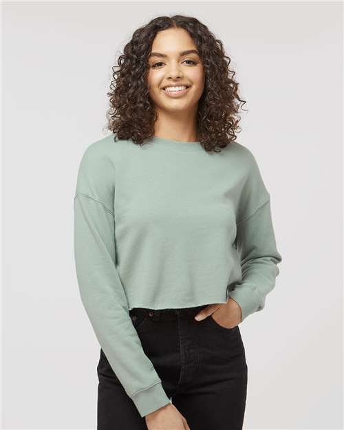 Women's Lightweight Crop Crewneck Sweatshirt