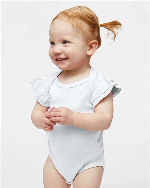 Infant Flutter Sleeve Baby Rib Bodysuit