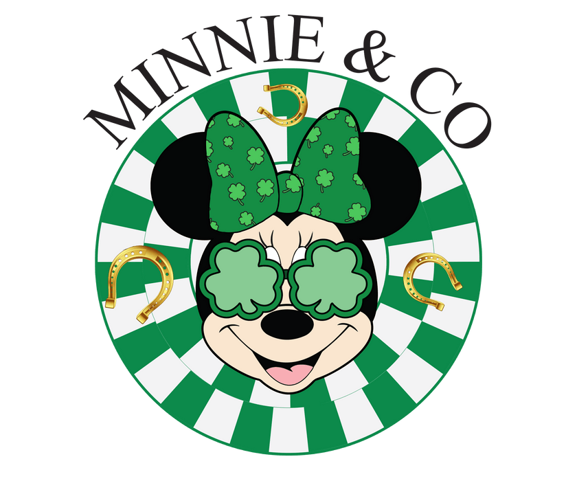 Disney Minnie Mouse Co Saint Patrick's Day Design - DTF Ready To Press - DTF Center 