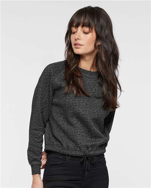 Women's Relaxed 3-End Boxy Fleece Crewneck Sweatshirt