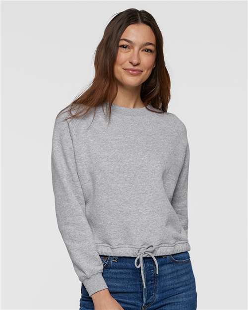 Women's Relaxed 3-End Boxy Fleece Crewneck Sweatshirt