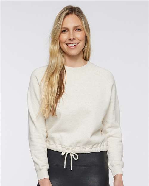 Women's Relaxed 3-End Boxy Fleece Crewneck Sweatshirt