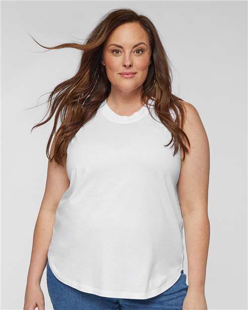 Women's Curvy Relaxed Fine Jersey Tank