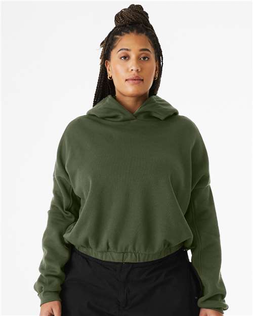 FWD Fashion Women's Sponge Fleece Cinched Bottom Hoodie