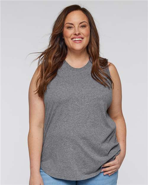 Women's Curvy Relaxed Fine Jersey Tank