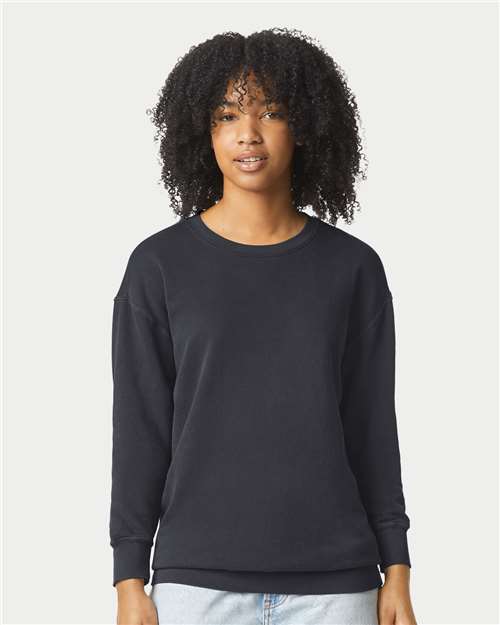 Garment-Dyed Lightweight Fleece Crewneck Sweatshirt