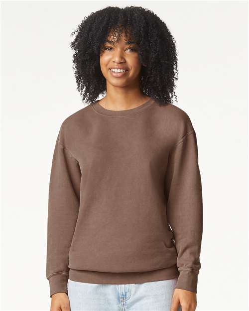 Garment-Dyed Lightweight Fleece Crewneck Sweatshirt