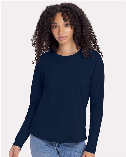 Women's Cotton Relaxed Long Sleeve T-Shirt