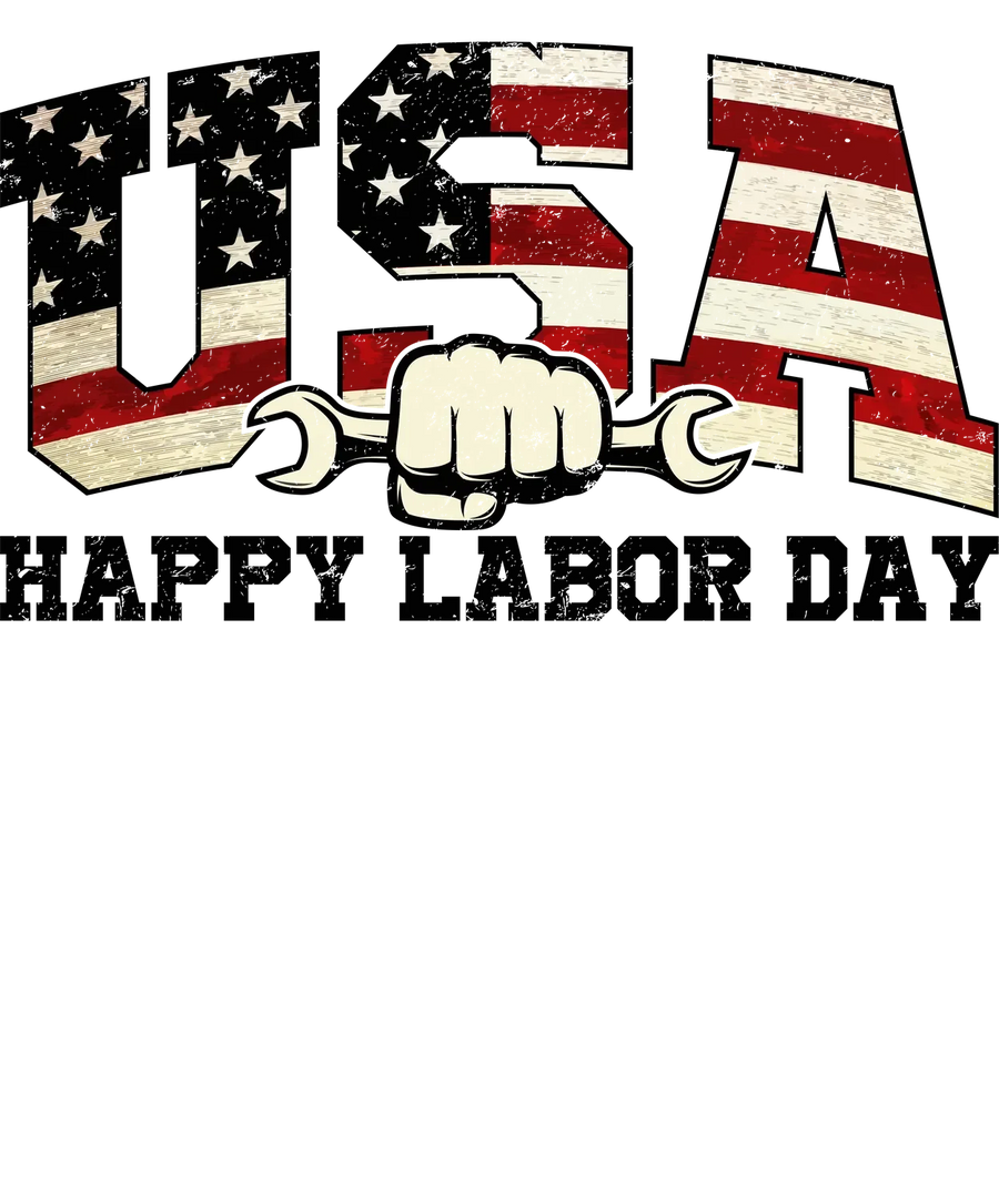 USA Labor Day Fist DTF Apparel Graphic