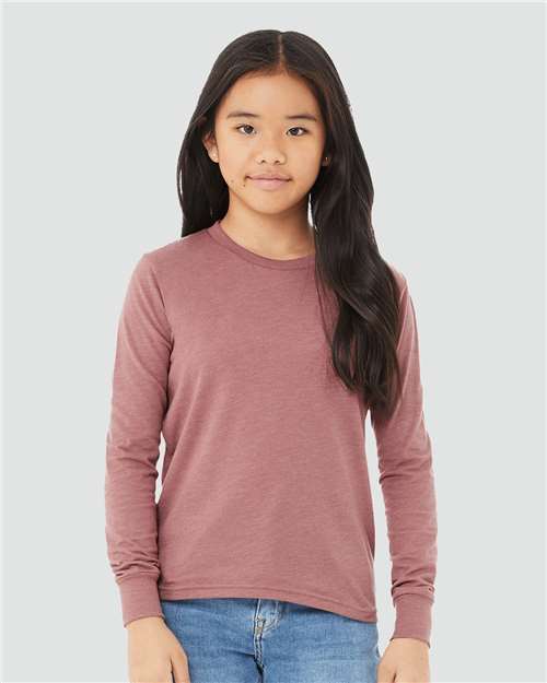 Youth Heather CVC Long Sleeve Tee