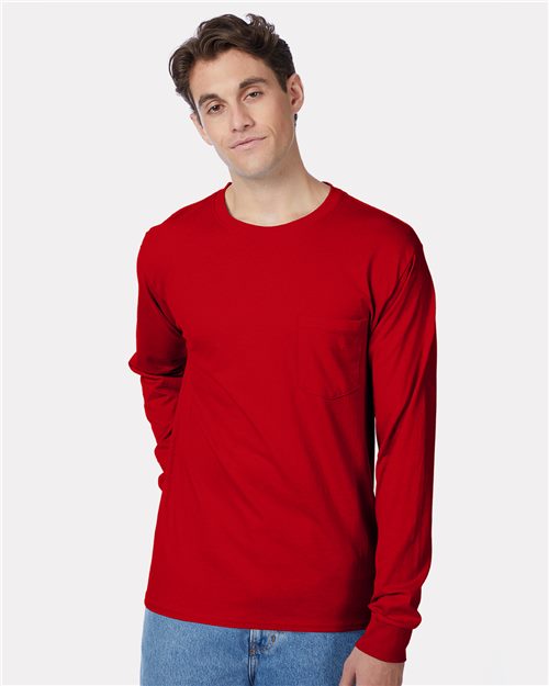 Authentic Long Sleeve Pocket T-Shirt