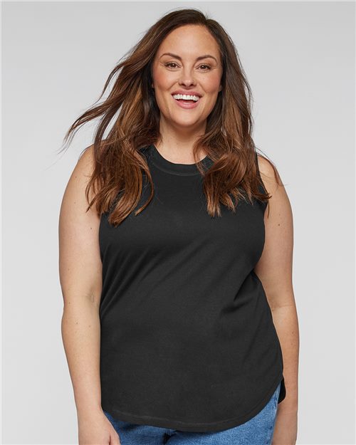 Women's Curvy Relaxed Fine Jersey Tank