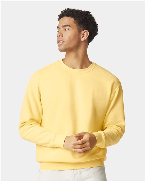 Garment-Dyed Lightweight Fleece Crewneck Sweatshirt