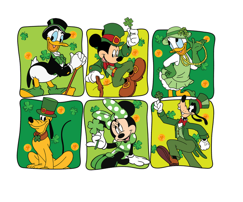 Mickey Mouse St Paddys Day Design - DTF Ready To Press - DTF Center 