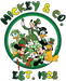 Disney Mickey & Co Saint Patty's Day Design - DTF Ready To Press - DTF Center 