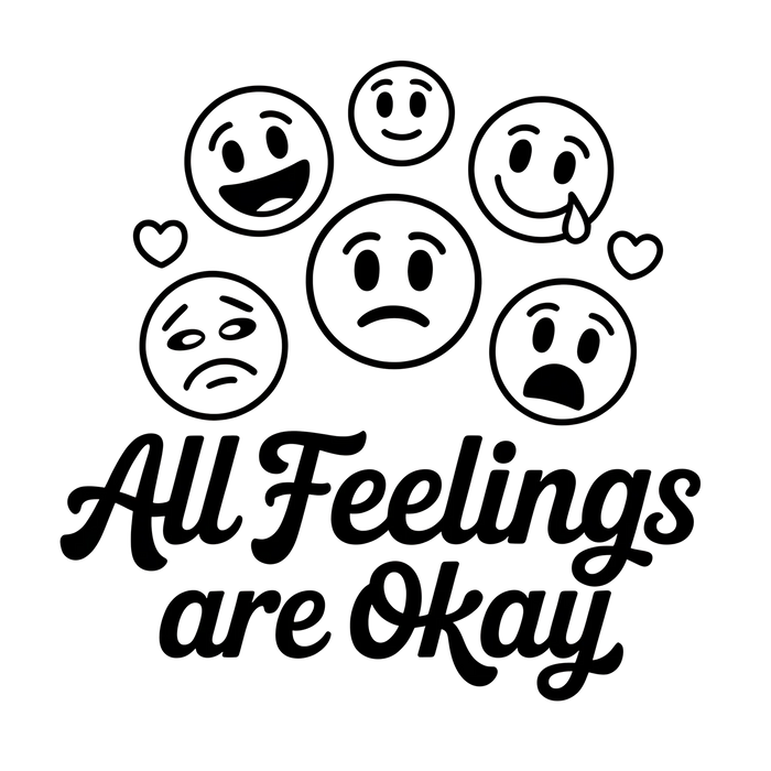 Emotion Faces DTF Transfer Ready to Press