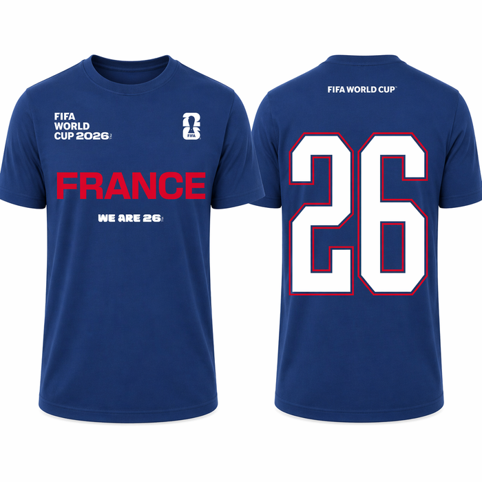 FIFA World Cup 2026 France Shirt – Official "We Are 26" Team France T-Shirt