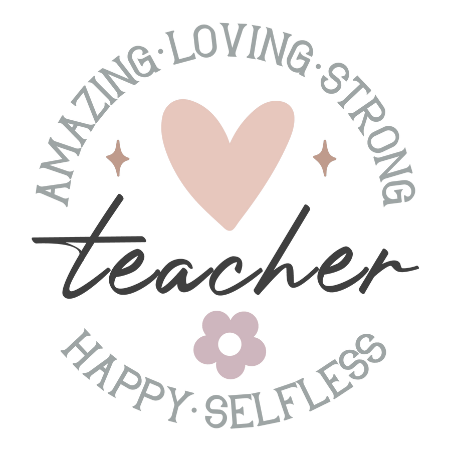Happy Teacher Design - DTF Ready To Press