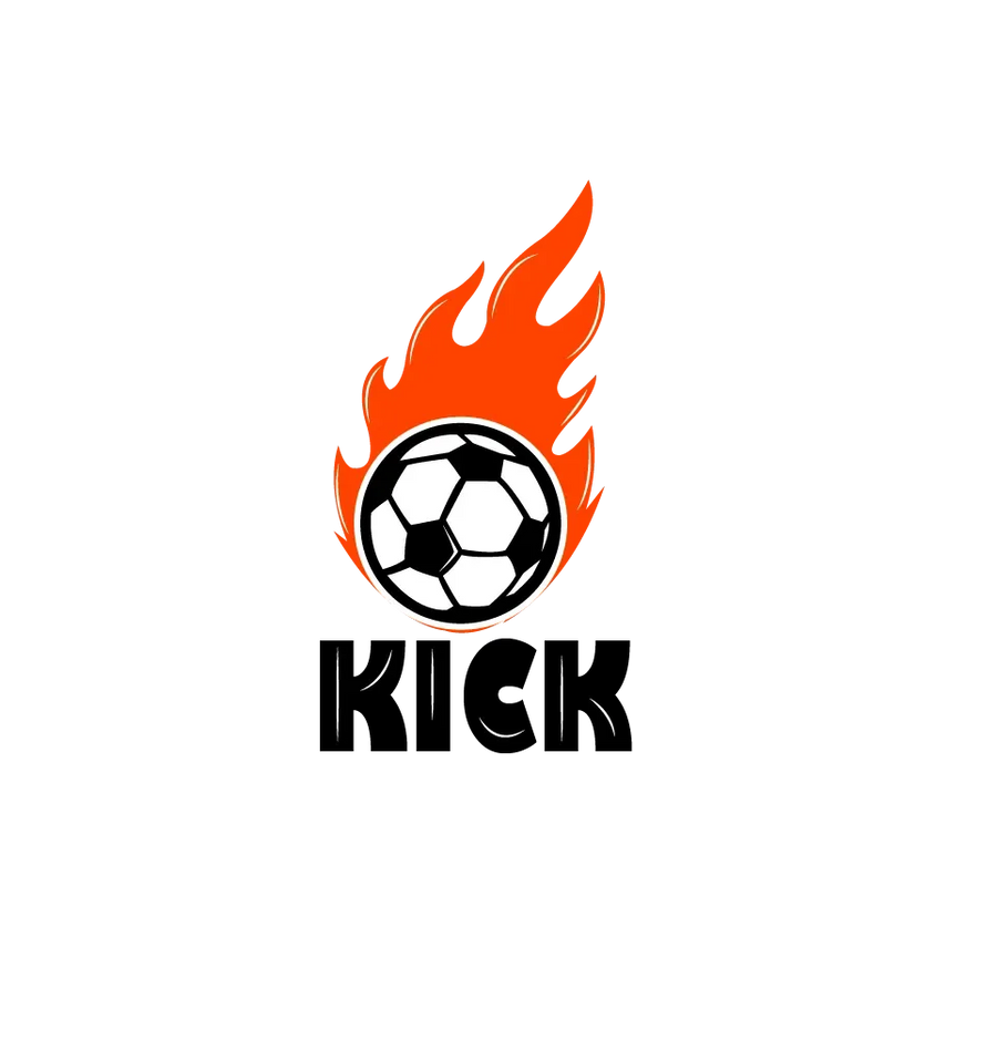 Flaming Soccer Ball KICK DTF Transfer Ready to Press