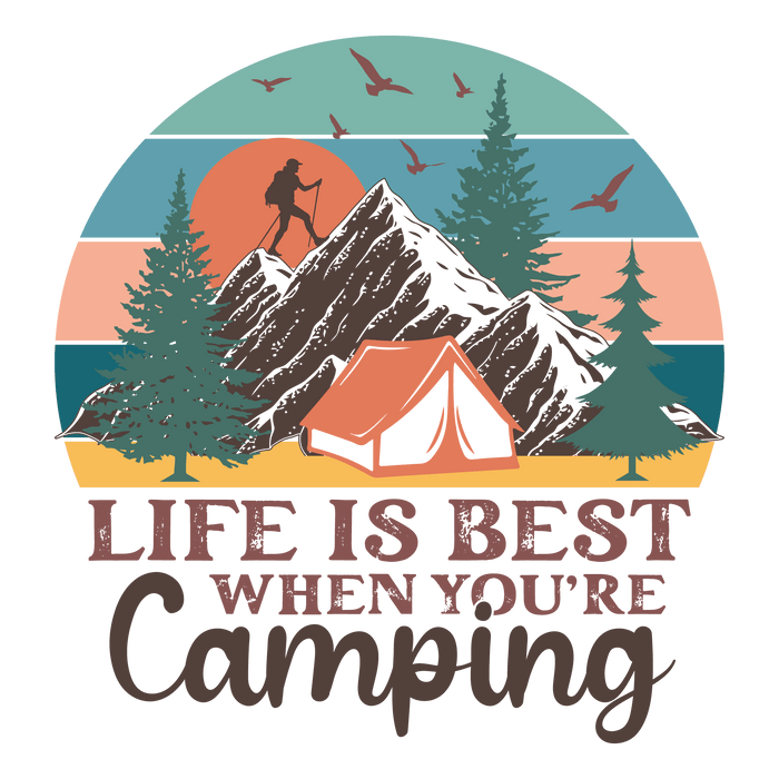 Camping Design - DTF Ready To Press