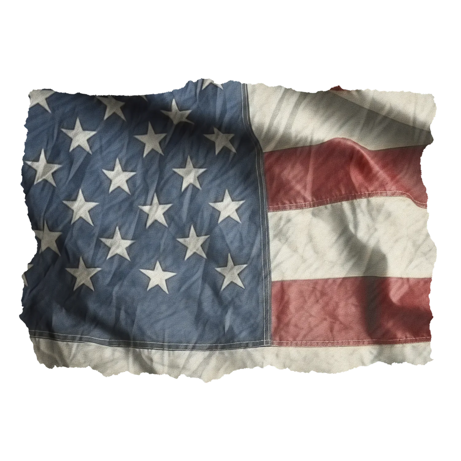 American Flag DTF Transfer Ready to Press