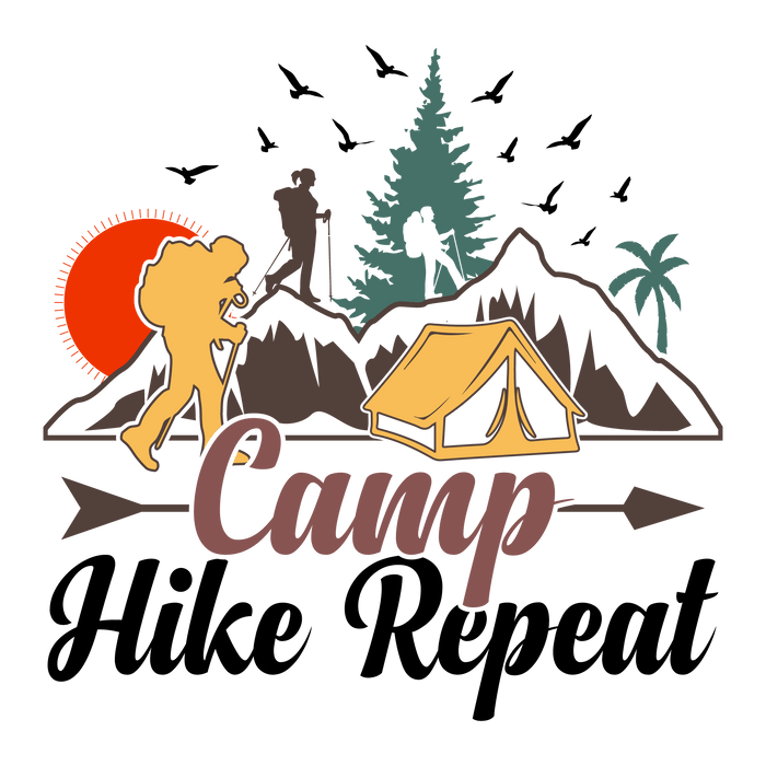 Camp Hike Design - DTF Ready To Press