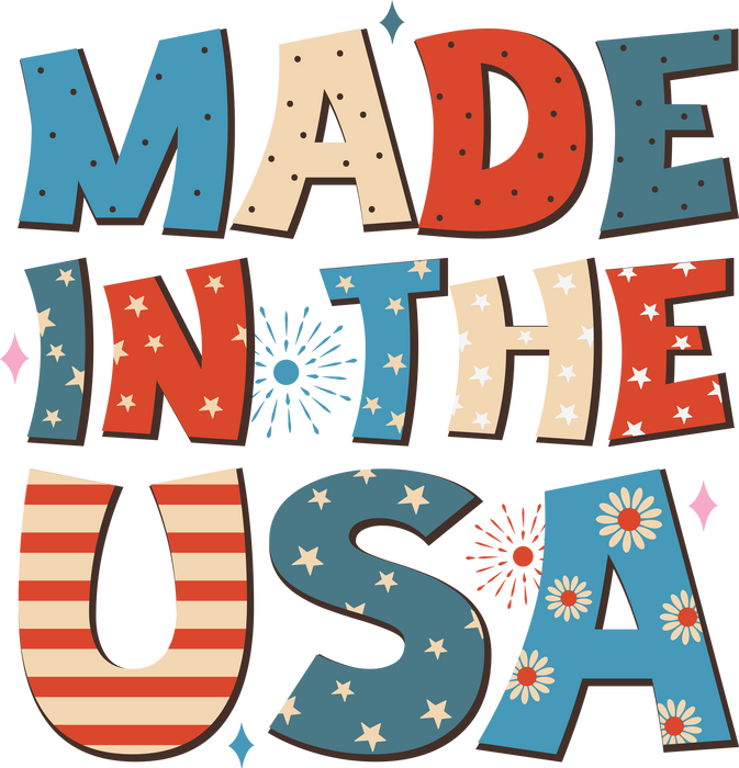 4th Of July Made In The USA Design - DTF Ready To Press