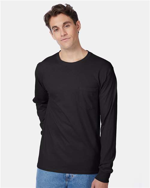 Authentic Long Sleeve Pocket T-Shirt