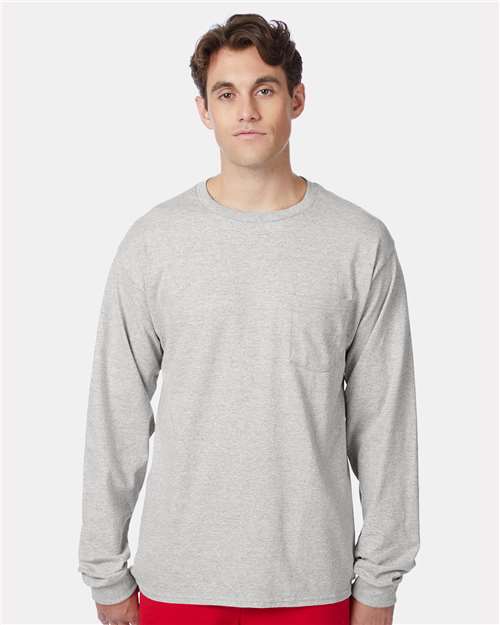 Authentic Long Sleeve Pocket T-Shirt