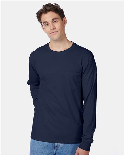 Authentic Long Sleeve Pocket T-Shirt