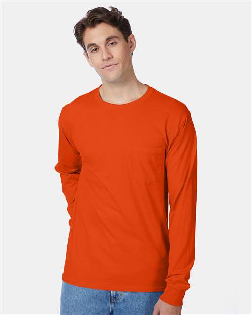 Authentic Long Sleeve Pocket T-Shirt