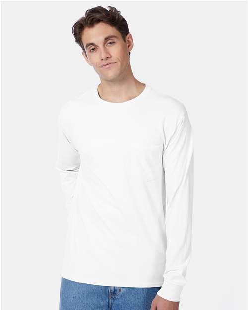 Authentic Long Sleeve Pocket T-Shirt