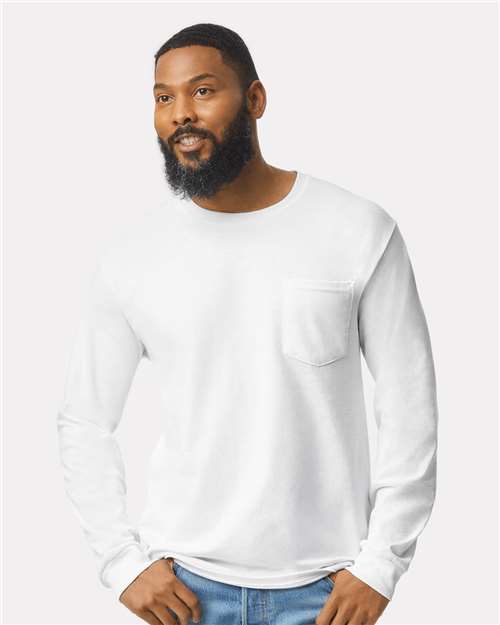 Ultra Cotton® Long Sleeve Pocket T-Shirt