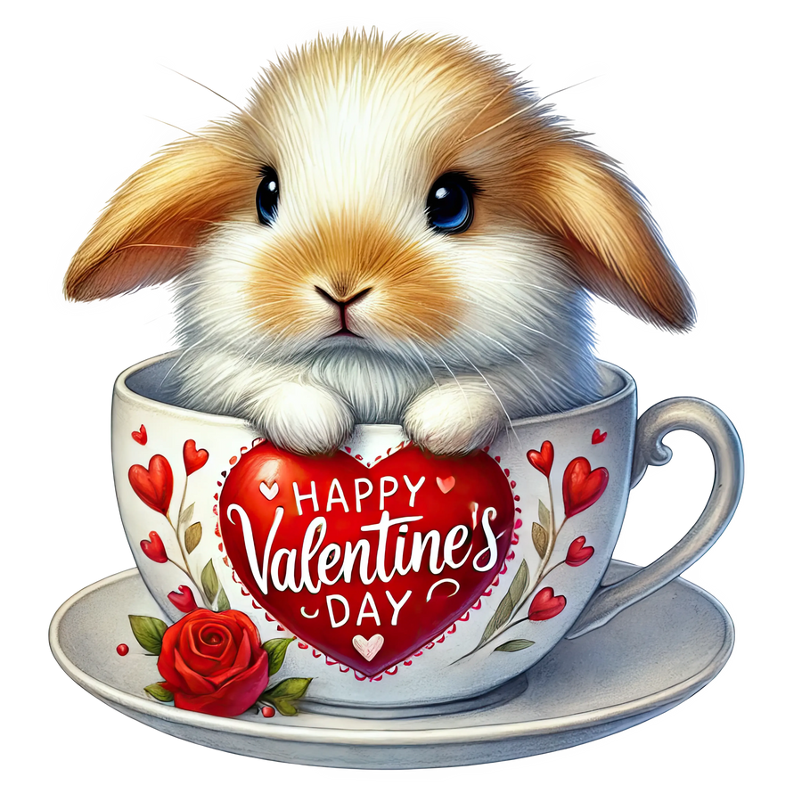 Valentine's Day Bunny Lover Design | DTF Center