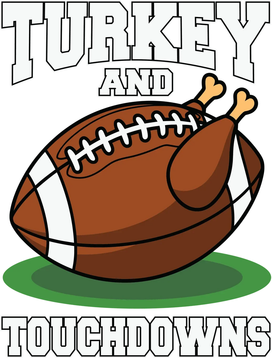 Turkey and Touchdowns DTF Ready to Press