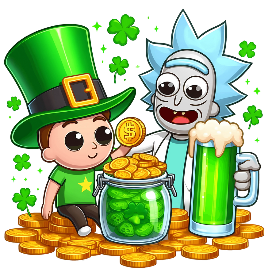 Rick and Morty Saint Patrick's Day Beer Design - DTF Ready To Press