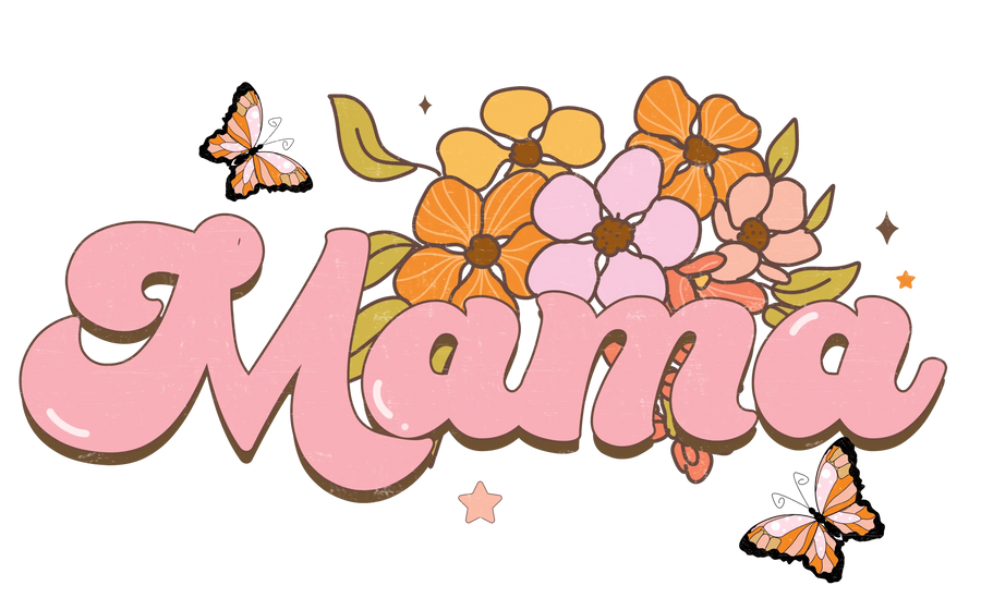 Retro Mama Design - DTF Ready To Press