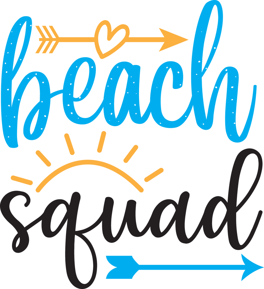 Beach Squad Design - DTF Ready To Press