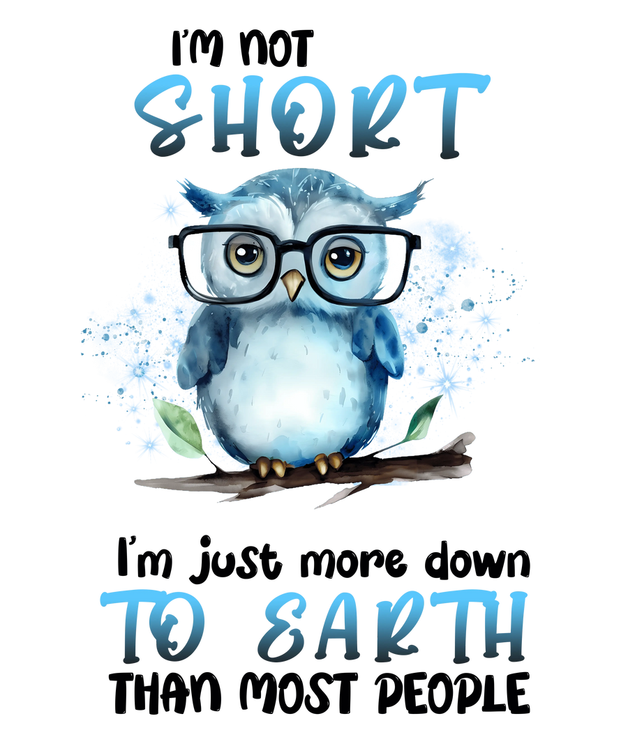 Funny Animal Owl Design - DTF Ready To Press