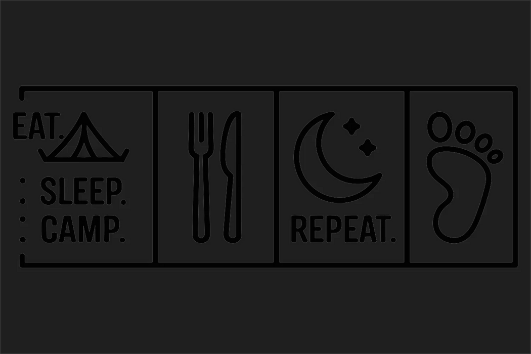 Camping Lifestyle DTF Transfer Ready to Press