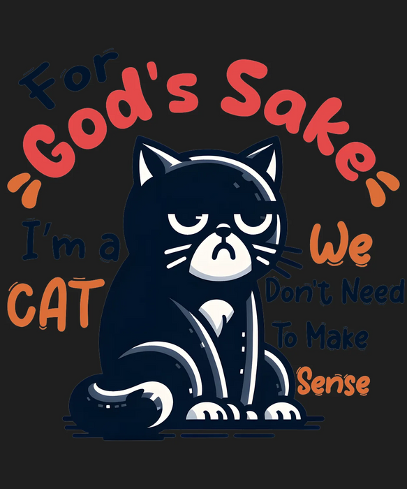 Cat Humor DTF Transfer Ready to Press