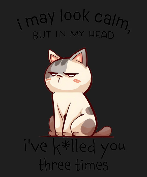 Cute Cat DTF Transfer Ready to Press