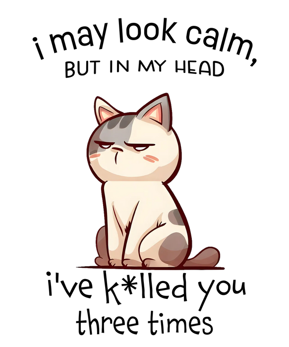 Cute Cat DTF Transfer Ready to Press