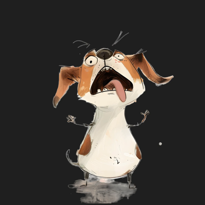 Cute Doggy DTF Transfer Ready to Press